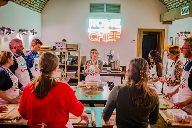 2-in-1 Pasta and Tiramisu Cooking Masterclass in Rome - Rolling fresh fettuccine in a Roman kitchen