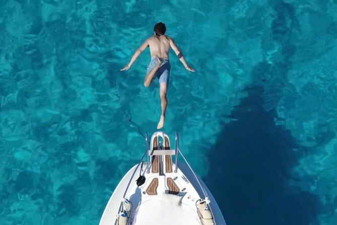 Boat tour to Egadi Favignana and Levanzo islands from Trapani - Cala Azzurra starts the swimming day
