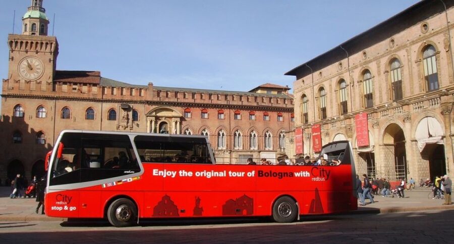 Bologna: Open Bus City Tour and Local Food Tasting - Towers, palaces, and the old university district