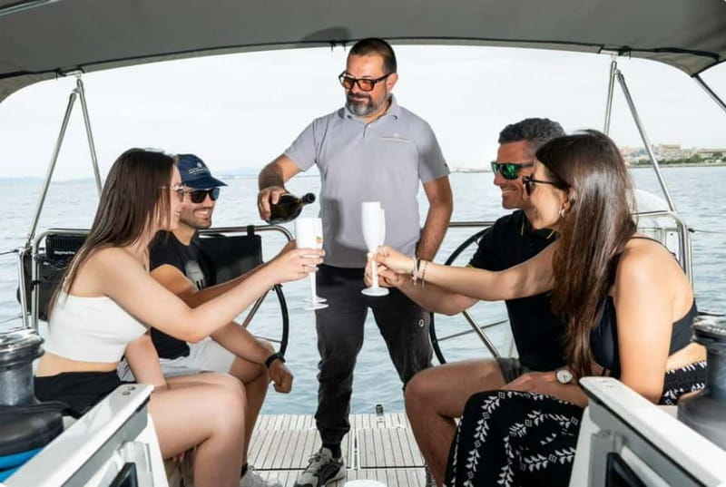 Cagliari: Sailing Tour with 4 Stops, Snorkeling and Prosecco - Leaving Cagliari for the Devil’s Saddle