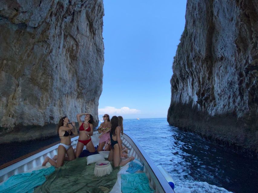 Capri: Island and Grottos Boat Cruise with Snacks and Drinks - The grottos: White, Green, and Marvellous