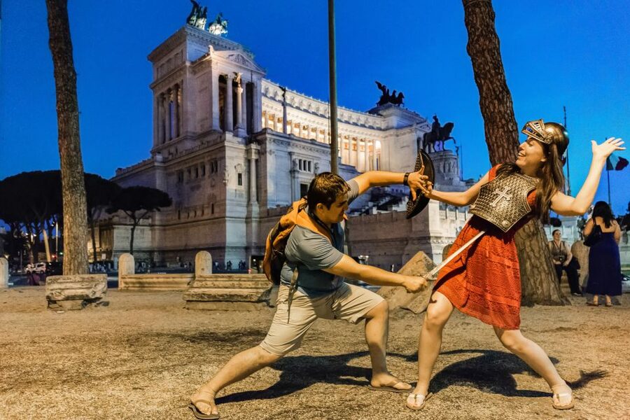 Colosseum by Evening Guided Tour with Optional Arena Access - The Roman Forum from the Via dei Fori Imperiali
