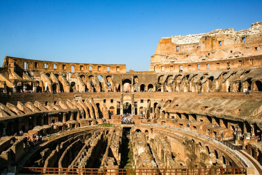Colosseum: Underground and Ancient Rome Tour - The ground floor, second tier, and exhibition
