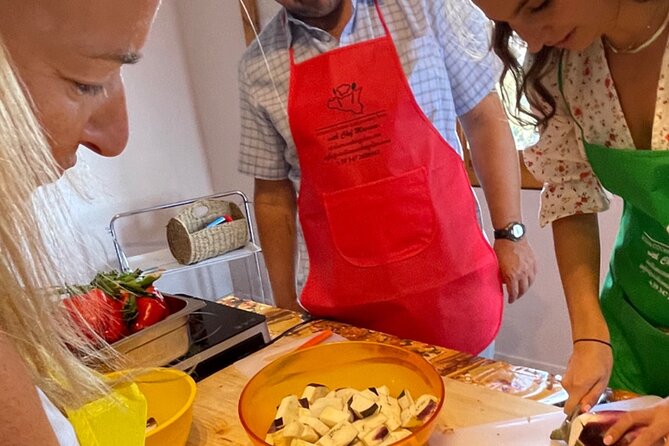 COOKING CLASS in Taormina at Chef Massimo HOUSE!! - Lunch on the terrace