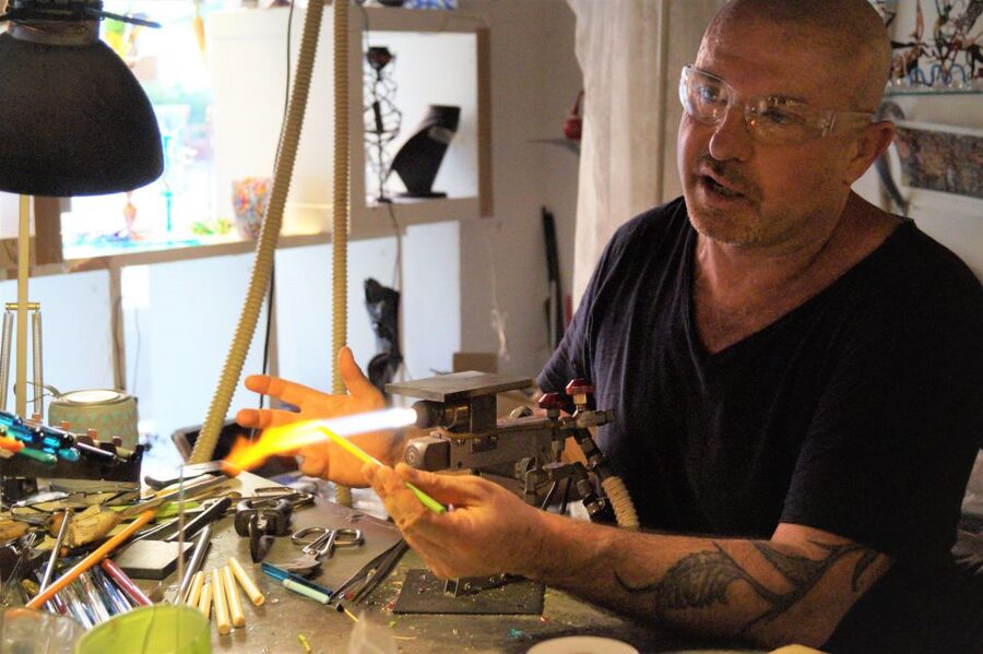 Create Your Glass Artwork: Private Lesson With Local Artisan - Watching Massimiliano create a more complex piece