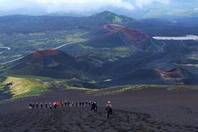 Etna excursion 3000 meters with 4×4 cable car and Trekking