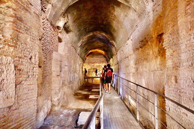 Expert Guided Tour of Colosseum Arena OR Underground, and Forum - Choosing the Arena floor or the Underground