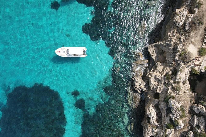 Favignana and Levanzo, Egadi islands tour by boat from Trapani - Cala Rossa is the classic snorkel stop