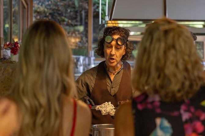 Florence Pizza or Pasta Class with Gelato Making at a Tuscan Farm - Sitting down to eat what you made