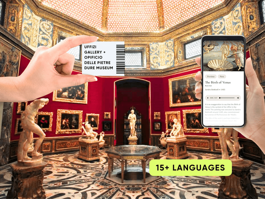 Florence: Uffizi Priority Ticket & Masterpieces Audio App - Key points at a glance