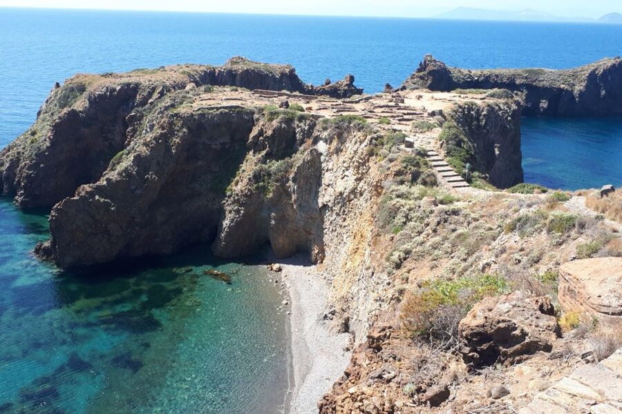 From Lipari: Panarea and Stromboli Cruise with Stops - Panarea and the blue waters of Cala Junco