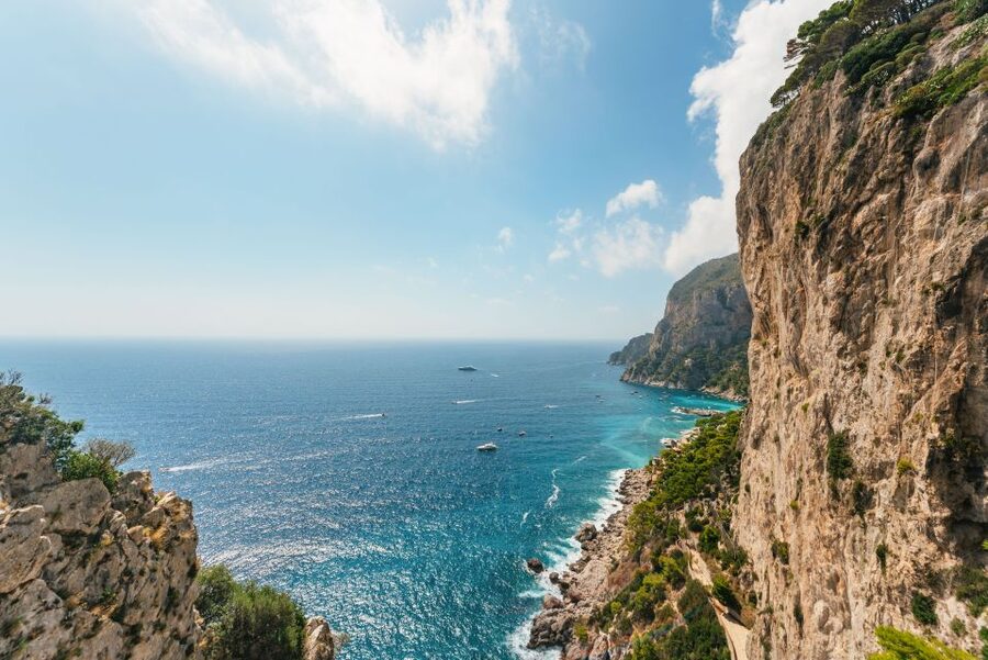 From Naples: Gulf of Naples & Capri Sightseeing Boat Tour - Pickup from Naples, Portici, and Ercolano