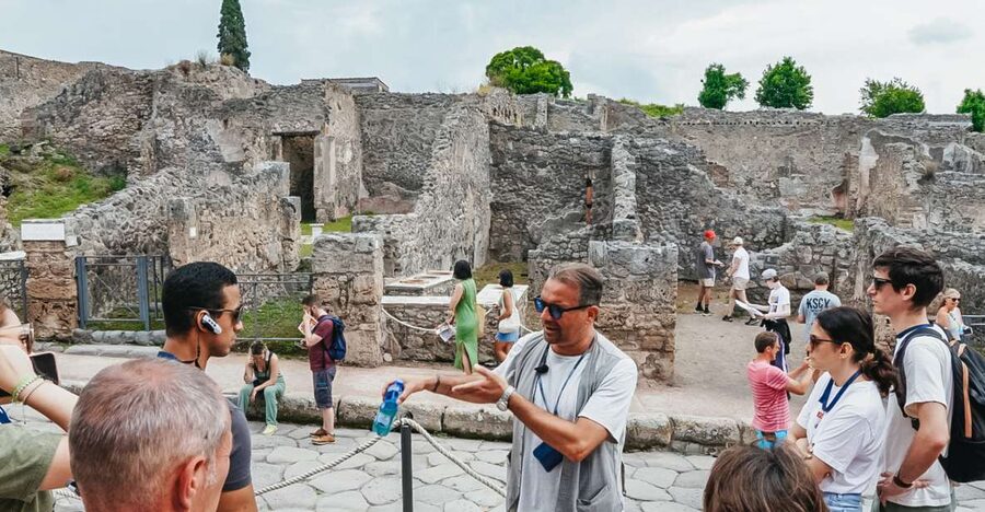 From Naples or Sorrento: Pompei Half-Day Tour - The arena and open-air marketplaces