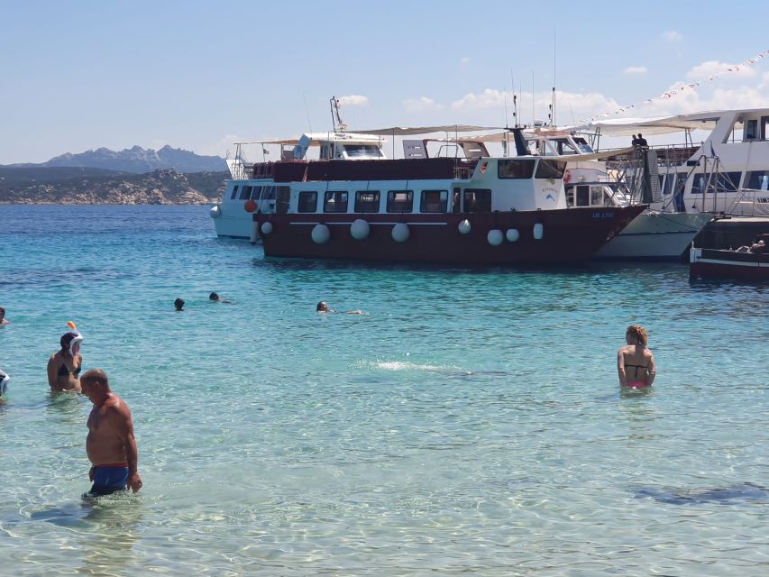 From Palau: La Maddalena Archipelago Boat Tour with Pasta - Cala Corsara is the afternoon swimming prize