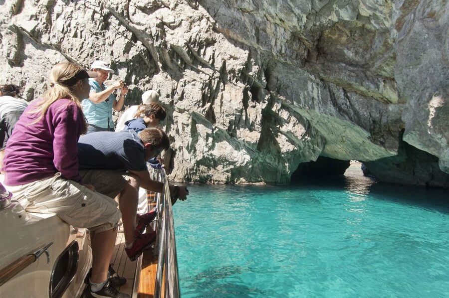 From Positano, Praiano, or Amalfi: Capri Full-Day Boat Tour - Swimming in Capri’s clear water
