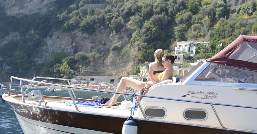 From Positano: Sorrento Coast & Capri Full-Day Trip by Boat - Faraglioni rocks and Punta Carena lighthouse
