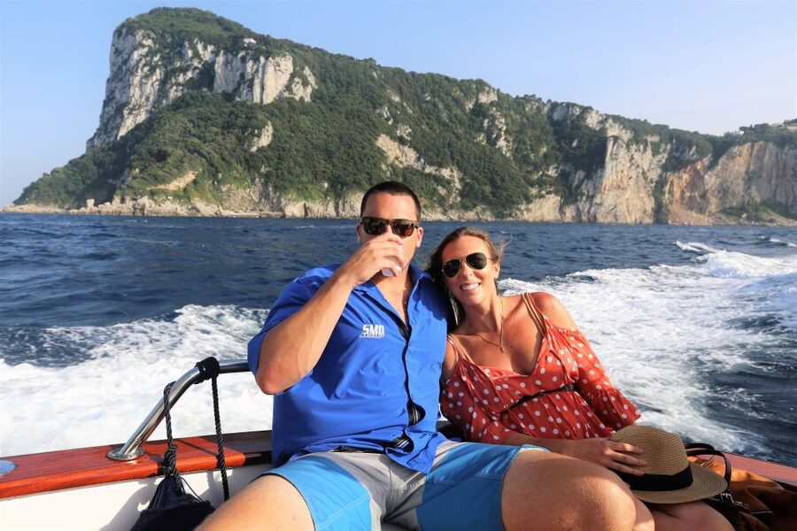 From Positano: Sorrento Coast & Capri Full-Day Trip by Boat - Entering the Marvelous, White, and Green Grottos