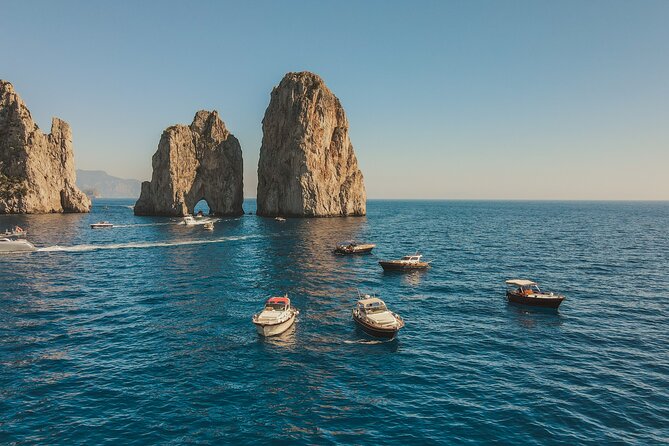From Sorrento: Capri Small-Group Boat Tour with 4 Hours ashore - White Grotta and the limestone coast