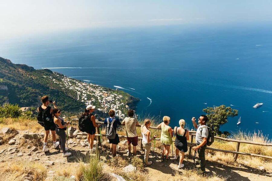 From Sorrento: Path of the Gods Guided Hike with Transfers - Starting the four-hour trail walk