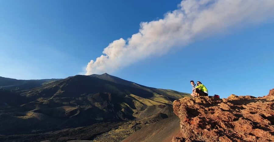 From Taormina: Etna Tour with Hiking, Cave Visit, & Tastings - Walking the extinct craters at 1,910 meters