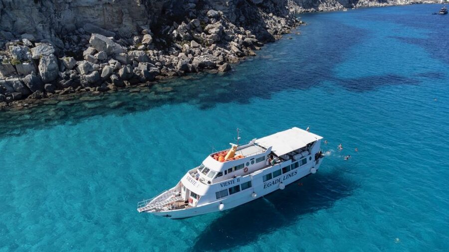From Trapani: Day Cruise to Favignana & Levanzo with Lunch - Cala Rossa, Cala Azzurra, and the cliff cruise