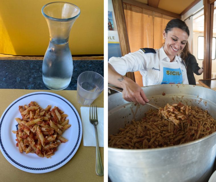 From Trapani: Favignana and Levanzo Mini Cruise with Lunch - The swim stop and the realities of the sea