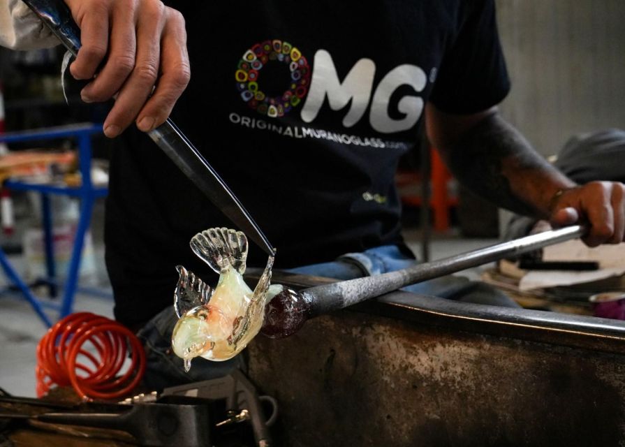 Glass Blowing Show Visit Murano Glass Factory & Showroom OMG - The 15-minute factory visit