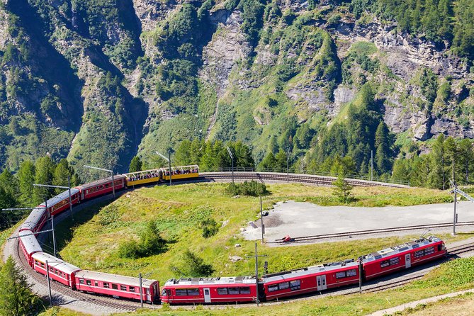 Intimate Small-Group Bernina UNESCO Scenic Train on Swiss Alps - St. Moritz in a short window