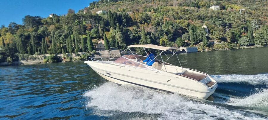 Lake Como: Shared Boat Tour with Prosecco Aperitif - Leaving Como with Villa Geno and Tempio Voltiano