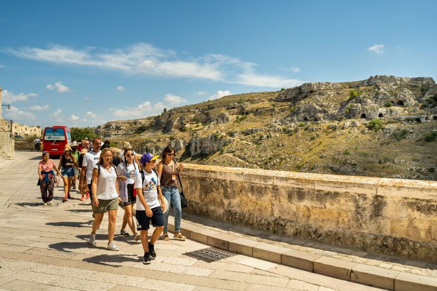 Matera: Sassi Tour with Cave House and Rupestrian Church - Via Madonna delle Virtù and the edge of Sasso Caveoso