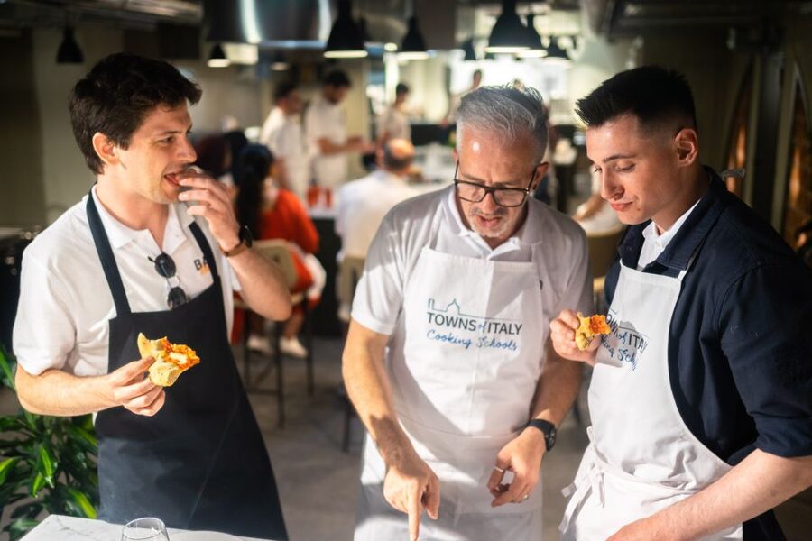 Milan: Pizza or Pasta and Gelato-Making Class with Wine - Kneading dough in central Milan