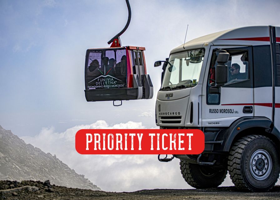Mount Etna: Roundtrip Cable Car and 4x4 Bus Ticket - The cable car from 1,900 to 2,500 meters