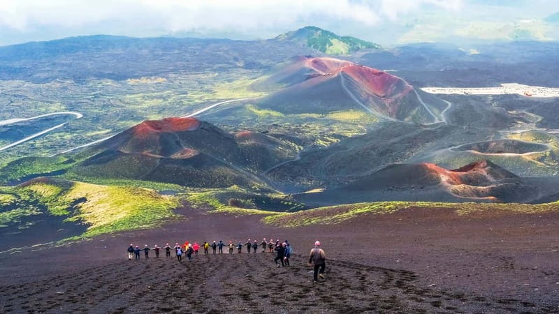 Mount Etna: Trek to 3000m with cable car and jeep - Recent lava, a 2002 vent, and a lava channel