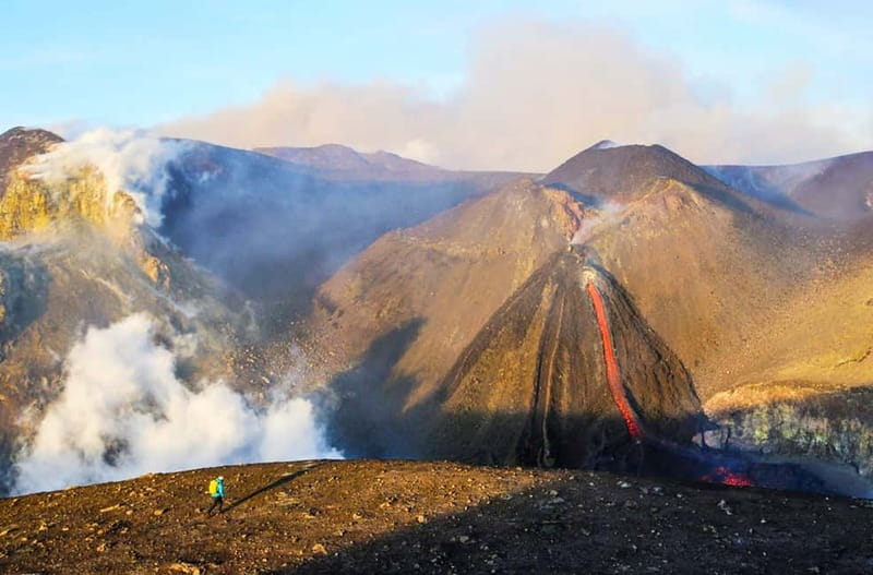 Mount Etna: Trek to 3000m with cable car and jeep - The Bove Valley view