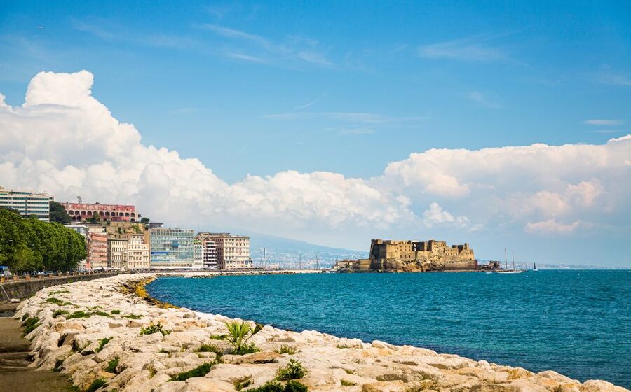 Naples: City Highlights Guided Bike Tour - Along the promenade toward Mergellina