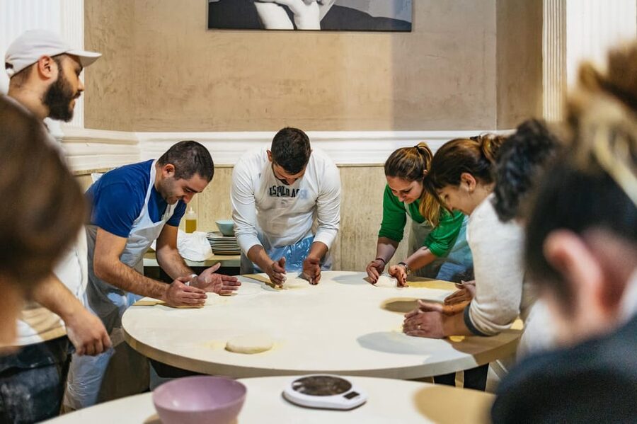 Naples: Pizza-Making Workshop with Drink and Appetizer - Bruschetta while the dough rests
