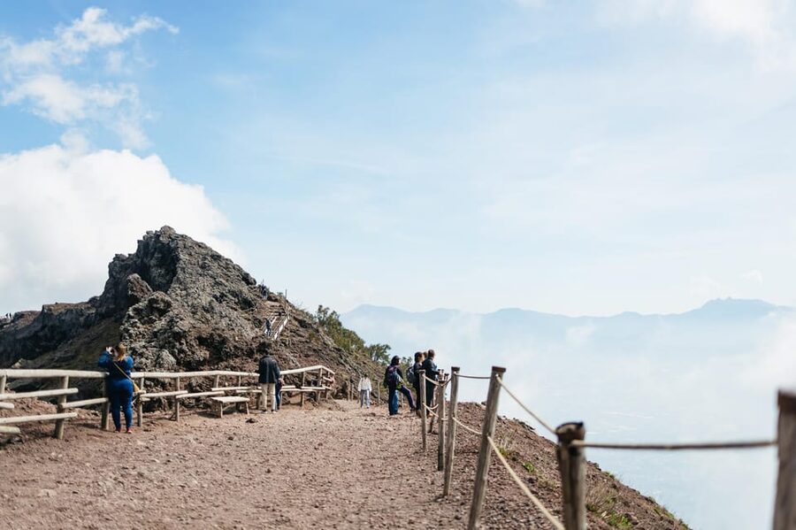Naples: Pompeii and Mt. Vesuvius with Lunch and Wine Tasting - A vineyard lunch on the slopes of Vesuvius