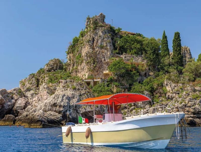 Naxos: Isola Bella, Blue Grotto, & Mazzarò Bay Boat Tour - Close to the Faraglioni of Capo Taormina