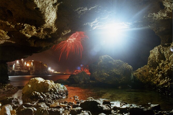 Polignano a Mare boat tour emotions, caves, diving and appetizers - The Lama Monachile aperitivo
