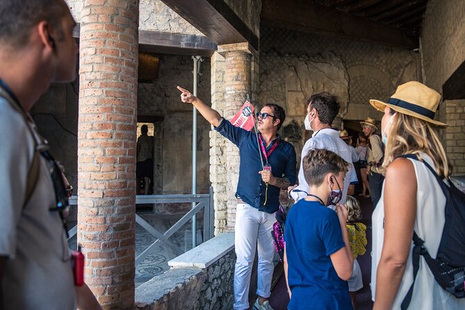 Priority Access Pompeii & Mt. Vesuvius Full day from Sorrento - The Forum, Temple of Jupiter, and Macellum
