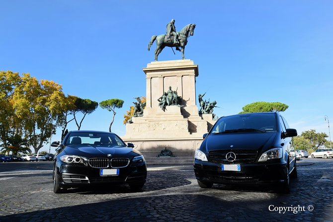 Private Departure Transfer: Hotel to Rome Fiumicino Airport - Vehicles, seats, and luggage space