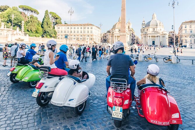 Rome Afternoon Sightseeing Vespa Sidecar Tour with Gourmet Gelato - The Colosseum and Santa Maria Maggiore