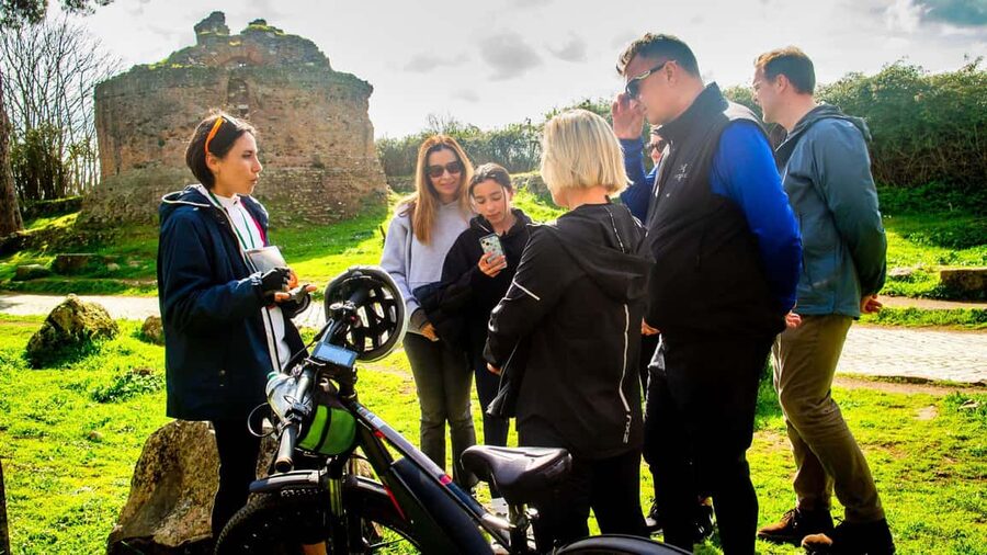 Rome: Appian Way Aqueducts Bike Tour (UPG Catacombs & Lunch) - Caffarella Park and the Ninfeo di Egeria