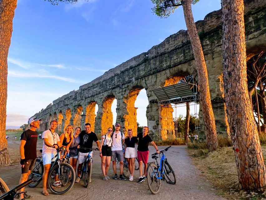 Rome: Appian Way & Catacomb Sunset E-bike Tour with Aperitif - Key points to know before booking