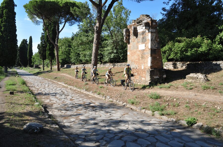 Rome: Appian Way, Catacombs, & Roman Aqueducts E-bike Tour - Caffarella Valley brings nature before the return
