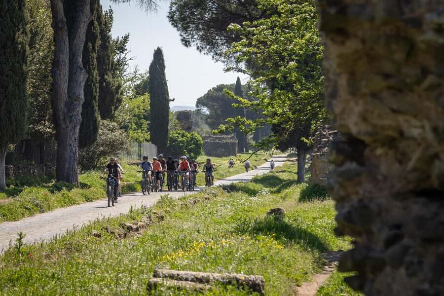 Rome:Appian Way E-bike Tour with Catacombs, Aqueducts & Food - Catacombs first, with a weekly schedule to note