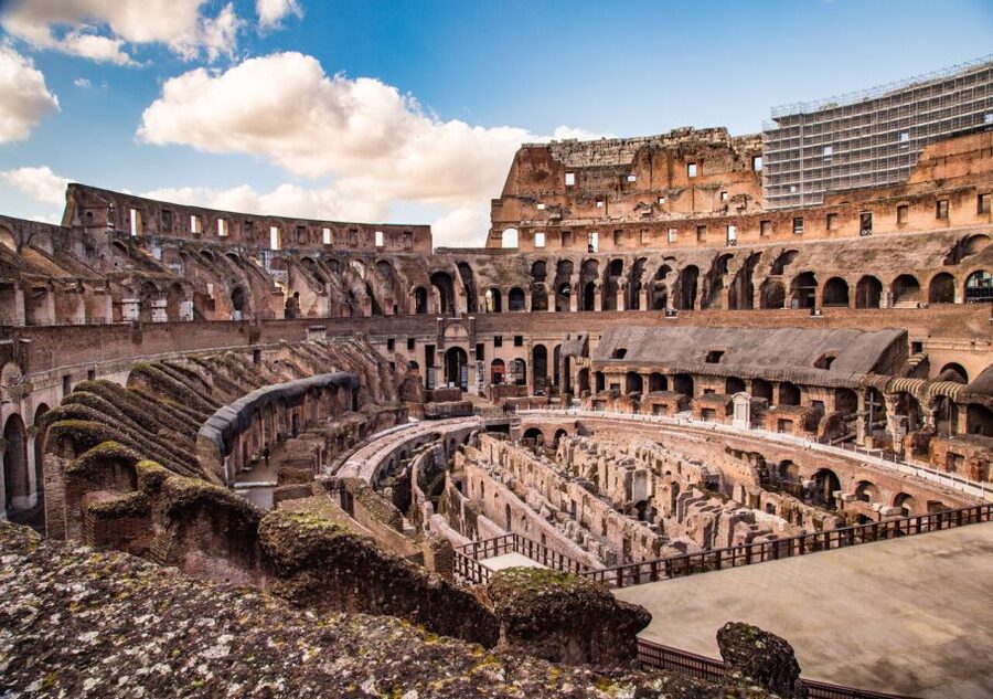 Rome: Colosseum Arena Access and Ancient Rome Guided Tour - The Colosseum visit, from the gates to the upper seats