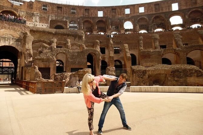 Rome: Colosseum Arena Floor Tour with Roman Forum & Palatine Hill - Entering the Colosseum with a small group