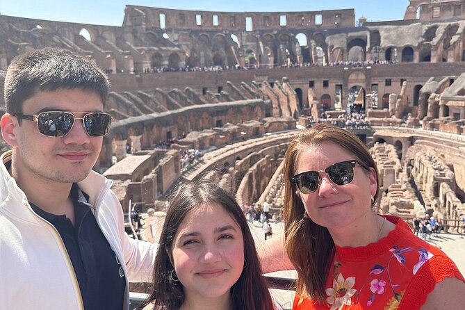 Rome: Colosseum, Roman Forum & Palatine Hill Visit + Audio Guide - Entering the Colosseum on a timed reservation