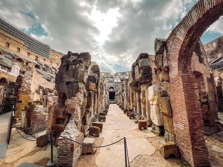 Rome: Colosseum Underground and Arena Tour - Standing on the arena floor